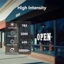 40"x14" Open Sign, Extra Bright Jumbo Led Open Signs for Business with High Visibility and Longlife Working Business Sign for Stores Bar Hotel Retail Shops Window Salon Office (40" x 14", White)