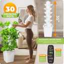 Carpathen Hydroponic Tower Growing System - Indoor Vertical Gardening System with Grow Lights for 30 Plants - Complete Kit with Timer, PH+TDS Meter, and Water Level Gauge - Indoor Herb Garden