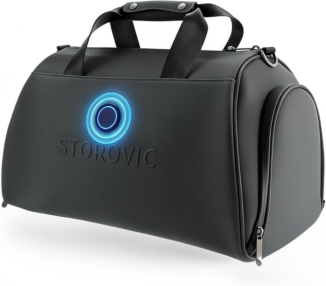 Tech-Driven Deodorizing Gym Bag for Men & Women, 32L Large Capacity Sports Duffel with Cold Plasma Odor Eliminator, Shoe Compartment, and Wet Pocket - Waterproof Travel Overnight Bag