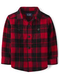 The Children's Place Boys' Long Sleeve Poplin Button Up Shirt