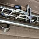 Antique Bronze Corner Window Curtain Rods with Aluminum End Cap Finials and Brackets,1 Inch Diameter Bay Window Curtain Rods,2 Sided 36-72 Inch Adjustable Drapery Rod