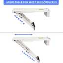JEACENT AC Window Air Conditioner Support Bracket Light Duty, Up to 85 lbs