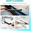 Hard Bristle Crevice Cleaning Brush for Household Use, Multifunctional Crevice Cleaning Tool, Home Essentials, Upgraded Gap Cleaning Brush for Bathroom, Kitchen, 6Pcs