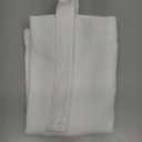 jinchan Tie Up Shade Valance Curtains Faux Linen Textured for Kitchen Window for Living Room 20 Inch Light Filtering Adjustable Tie-up Shade Farmhouse Window Valance Rod Pocket 1 Panel White