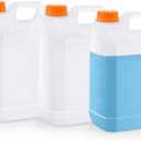3 Pcs 1 Gallon Plastic Jugs, Gallon Water Jug for Water Storage Containers 1 Gallon Jug For Water Sauces Soaps Detergents Liquids Cleaning Solutions, Ideal for Home, Camping, and Outdoor Activities