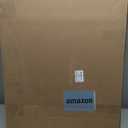 Laptop Desk for Bed, Adjustable Overbed Bedside Table with Swivel Hidden Wheels, Pneumatic Sliding Desk Mobile Desk Workstation for Home and Hospital, Height-Enhanced Version (Maple)