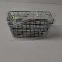 Ptinyiv 2 Pack Hanging Wall Basket Wire Storage Baskets, Adhesive Basket for Cabinet Door Organizer No Drilling, Hanging Fruit Baskets for Kitchen, Pantry Organization, Bathroom, Black