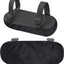 Set of 2 Soft Office Chair Arm Covers Memory Foam, Elbow Support Wheelchair Armrest Pads, Chair Arm Rest Pads Cushions for Computer Gaming Desk Chairs Forearms Pressure Relief, Black