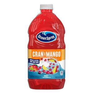 Ocean Spray Cran-Mango Cranberry Mango Juice Drink, 64 Fl Oz Bottle (Pack of 8), BBD July 6 2026