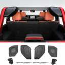 Mabett Rear Speaker Pods Compatible with Ford Bronco 4-Door 2025 2024 2023 2022 2021, Upgrade 6.5" Pods for Bronco Accessories, Interior Accessories Black (NOT for Sport and Raptor)