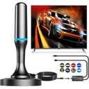 TV Antenna for Local Channels Indoor, HD Digital TV Antenna for Smart TV Indoor 4K with Removable Amplifier & Magnetic Base, No Cable Needed - 9.8FT Cable- Fit TVs with Built-in Tuner