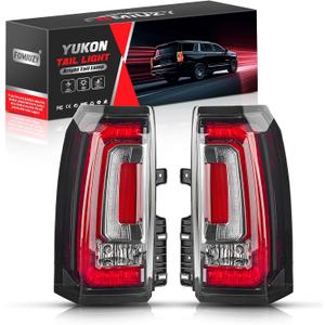 Tail Lights Assembly Left Driver Right Passenger Fit For GMC Yukon Yukon XL Denali 2015 2016 2017 2018 2019 2020 Rear LED Brake Turn Signal Back Up Taillight Replaces 84536242 84536243