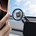 REEVAA 2025 Tesla Model Y Juniper Phone Mount for MagSafe [Strongest N55 Magnet, 3M Adhesive], Adjustable Tesla Screen Holder, Compatible with Model Y 2020-2026, MagSafe Case, iPhone Series