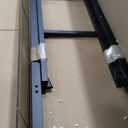 PVWIIK Full Size Loft Bed with L-Shaped Desk & 2 Ladder for Girls,Boys,Full Metal Loft Bed Frame with Safety Guardrail for Kids,No Box Spring Needed,Black