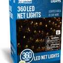 Joiedomi 360 LED Christmas Net Lights for Indoor & Outdoor Decorations, Christmas Events, Christmas Eve Night Decor, Christmas Tree, Bushes (Warm White)