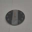 Mosewa Wall Clock Silent Non Ticking Decorative for Kitchen Bedroom Bathroom Office Living Room Battery Operated 10 Inch Gray Wood Modern Simple