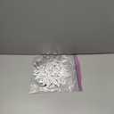 Christmas Gold Hanging Snowflakes Decorations 3D Large Glittery Gold Snowflakes Garland for Christmas Winter Wonderland Holiday New Year Home Party Decorations Supplies