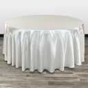 Tablecloth White Round, Round Table Linens, size 95in