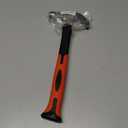 16OZ Claw Hammer with Fiberglass Handle, Drop Forged Claw Hammer, All Purpose Hammer, Smooth Face, Shock-Absorbing Grip