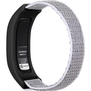 Sport Mesh Nylon Bands Compatible with Garmin Vivofit 4 tracker Replacement Bands with Case (M(5.1-7.9inch), Seashell)