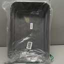 1 Pack of Extra Large Cat Litter Box (ABS Material), Low Entry Senior Litter Pen for Geriatric Kitty Big Cats, Jumbo Pet Safe Litter Boxes Tray for Indoor Pets Potty (Gray, 24" L x 20" W)