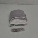 BOODII Linen Shower Curtain Neutral Linen Boho Farmhouse Shower Curtain with Hooks Morden Country Bathroom Decor Black Weighted Burlap Cloth Heavy Duty Fabric 200GSM 72x78