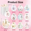 100 Pcs Christian Gifts Compact Mirror Bulk Bible Verse Folding Compact Mirrors Inspirational Small Pocket Purse Makeup Mirror God Says You are Gifts for Women Mother's Day Church Party Favors