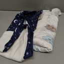 BSTOPPT Newborn Sleep Sack Baby Swaddle, 0-3 Months,3-Way Adjustable Wearable Blanket,100% Rayon Cotton Swaddling sleeping bagTOG 0.5Clouds&Starry Sky