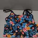 Tempt Me Two Piece Tankini Swimsuits for Women Tummy Control Bathing Suit with Shorts Athletic Two Side Pockets Swimwear (Black, L)