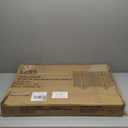 LZRS Solid Hardwood Freestanding Pet Gate, Wooden Dog Gates for Doorways, Nature Wood Dog Gates for The House, Dog Gate for Stairs, Freestanding Indoor Gate Safety Fence, Black, 30" Height-4 Panels