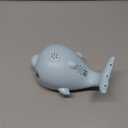 Bath Toys, Light Up Dolphin Baby Bath Toys for Babies 6-12 12-18 Months, Rechargeable Sprinkler Musical Toys, Easter Basket Stuffers Bathtub Toys for Toddlers 1-3 2-4 Boys Girls Infant Kids- Grey