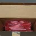 Sayglossy 24 Pcs Clear Pink Gift Bags with Handles 6.1 x 5.9 x 2.8 Inch Wedding Transparent Glitter Tote with Ribbons Reusable PVC Gift Wrap Bags for Baby Bridal Shower Birthday Party