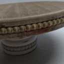 Large Round Wood Risers for Display, 12" Decorative Rustic Farmhouse Cake Stand Pedestal Tray for Home and Kitchen Decor