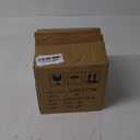 White Natural Travertine Textures Square Tissue Box Cover Holder, Resin Tissue Box Holder Decorative for Bathroom, Vanity, Kitchen Countertop, Bedroom Night Stands, Office Desk Top (Medium)