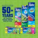Ziploc XL Sandwich and Snack Bags with EasyGuide Texture, Plastic Storage Bags with Grip 'n Seal Technology, 90 Bags Total