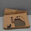 Washable Kraft Paper Cat House with 2PCS Scratching Pads Large Cat Scratching Board & Cat Scratcher Condo for Indoor Cats