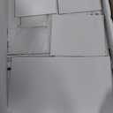 Makeup Vanity Desk with Smart LED Mirror & Charging Station, 35.4" White Vanity Table Set with Cushioned Stool, 4 Drawers & Hairdryer Rack, Modern Bedroom Dressing Table-White