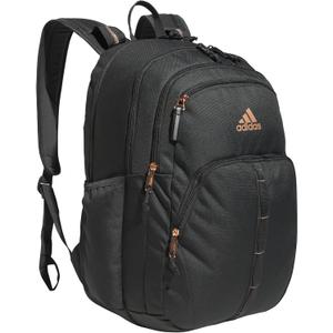 adidas Prime Backpack for Work, Travel Bag for Women and Men with Padded Compartment for Laptop (One Size, Carbon Grey/Rose Gold/2)