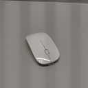 Kovess Wireless Bluetooth Mouse for Mac Air MacBook Pro Laptop PC Pad Optical Rechargeable Silent Mouse with Jiggler Mode Dual Mode Switch Bluetooth 5.2/3.0 and 2.4G USB-A & USB-C Receiver White