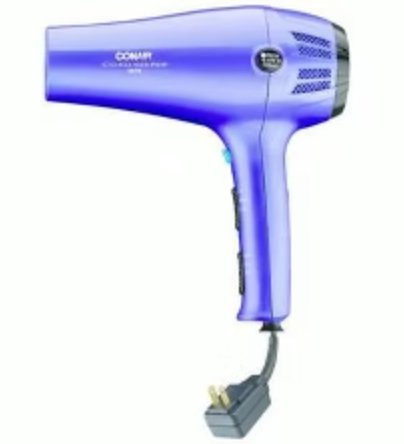 Conair Ionic Cordkeeper Dryer, Purple/Blue