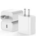 [3 Pack] USB C Charger Block, PD 3.0 USB C Wall Charger Power Adapter with iPhone Charger Block Fast Charging Block Plug Compatible with iPhone 14/13/12/11/X, iPad/iPad Pro/iPad Mini/iPad Air
