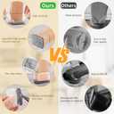 24PCS Rectangular Chair Leg Floor Protectors, Furniture Sliders, Non-Slip Felt Furniture Pads for Hardwood Floors, Silicone Cap Covers to Protect Floors,(Fit L :1.34-1.57", W: 0.87-1.18")