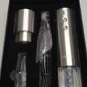 Electric Wine Opener Set - Premium Wine Gifts with Wine Opener, Foil Cutter, Wine Aerator, Vacuum Stopper, and Elegant Gift Box - Ideal Christmas Gift for Unforgettable Moments (Stainless Steel)