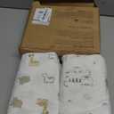 KeaBabies 2-Pack Organic Crib Sheets for Boys, Girls - 52x28 Fitted Crib Mattress Sheet Neutral, Breathable Jersey Cotton Cover for Baby Bed, Toddler Mattress, Soft & Cute Prints (KeaSafari)