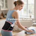 Cordless Heating Pad for Back Pain Relief: 7000mAh Lower Back Massager with 6 Heat 6 Vibration, Portable Heating Pad for Cramps, Birthday Gifts for Women Men Mom Dad (Large)