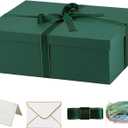 YINUOYOUJIA Large Gift Box with Lid 16.5x13x5.5 inches,Green Box for Presents,Birthday,Valentine's Day,Mother's Day,Christmas,Anniversary