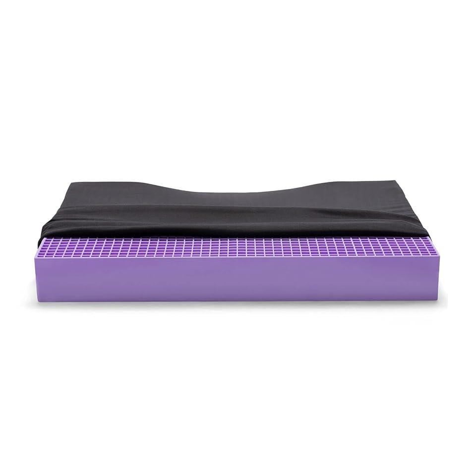 Purple Ultimate Seat Cushion, Large 2.5 Inch Gel Seat Cushion | GelFlex Grid for Office Chair, Gaming, Car - Pressure-Reducing for Long Sitting, Temperature-Neutral, No-Slip - Made in USA