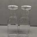 NETANY Plastic 50 Oz Water Carafe with Flip Top Lid, Set of 2 Square Base Juice Containers, Clear Plastic Pitcher - for Water, Iced Tea, Juice, Beverage, Cold Brew and Mimosa Bar - HAND WASH ONLY