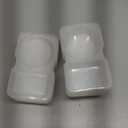 MAQUITA 50 Sets Condiment Container with Lid, Disposable Double Compartment Plastic Container for Sauce Snack