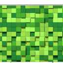 8X6FT Cube Pattern Photo Backdrop Green Square Party Photography Background Event Decoration Backdrop Cartoon Theme Birthday Party Wedding BY316